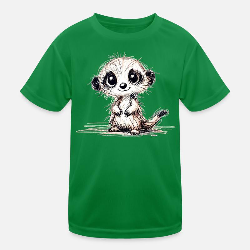 Erdmännchen Kinder Funktions-T-Shirt