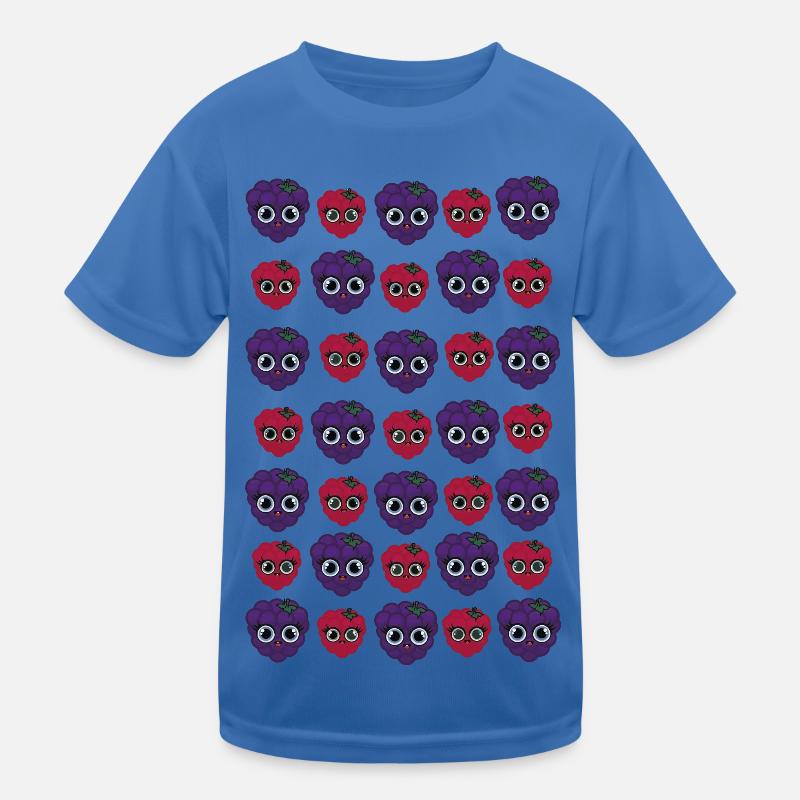 Billy Blackberry und Ruby Raspberry - Kinder Funktions-T-Shirt - Königsblau