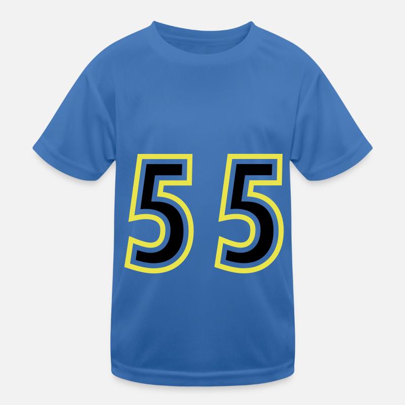 55 Number College Kids Functional T-Shirt