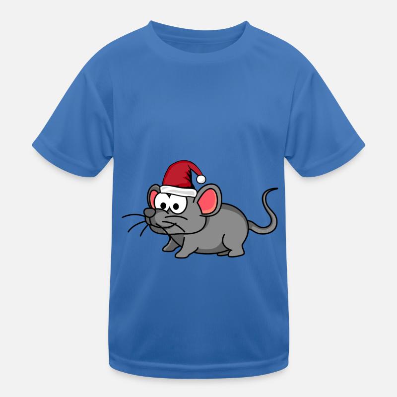 Mouse Comic Christmas Kids Functional T-Shirt