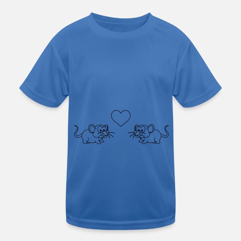 Mouse Comic Couple Love Kids Functional T-Shirt
