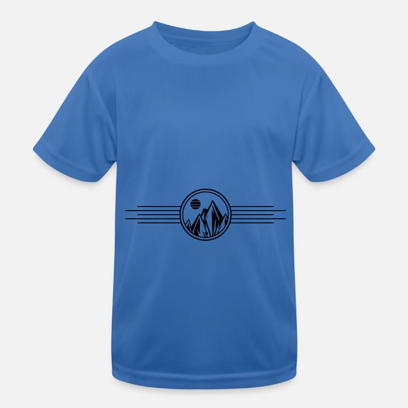 Mountains Symbol Kids Functional T-Shirt