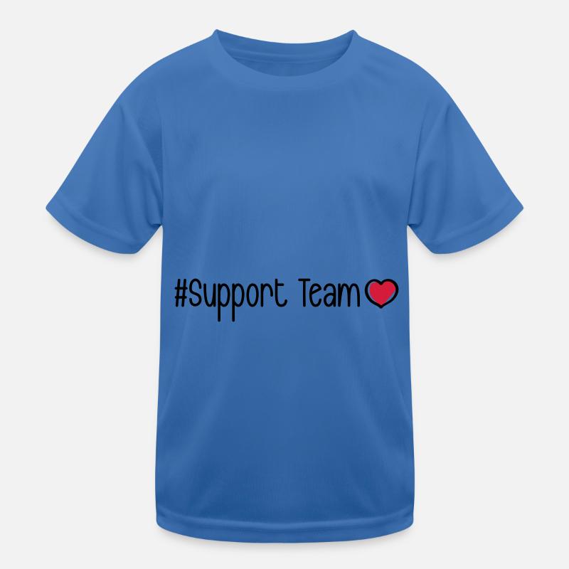 Support Team Herz Kinder Funktions-T-Shirt