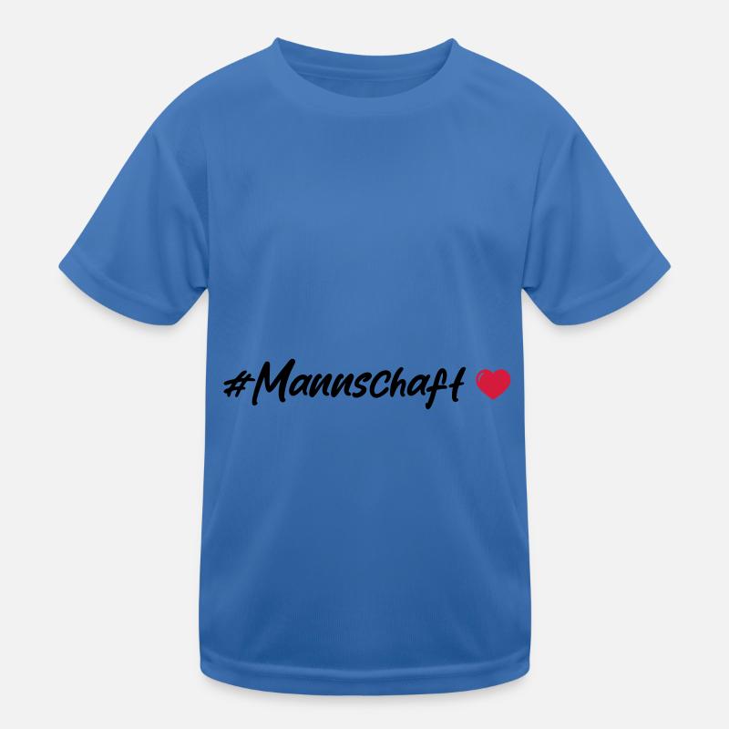 Mannschaft Herz Kinder Funktions-T-Shirt