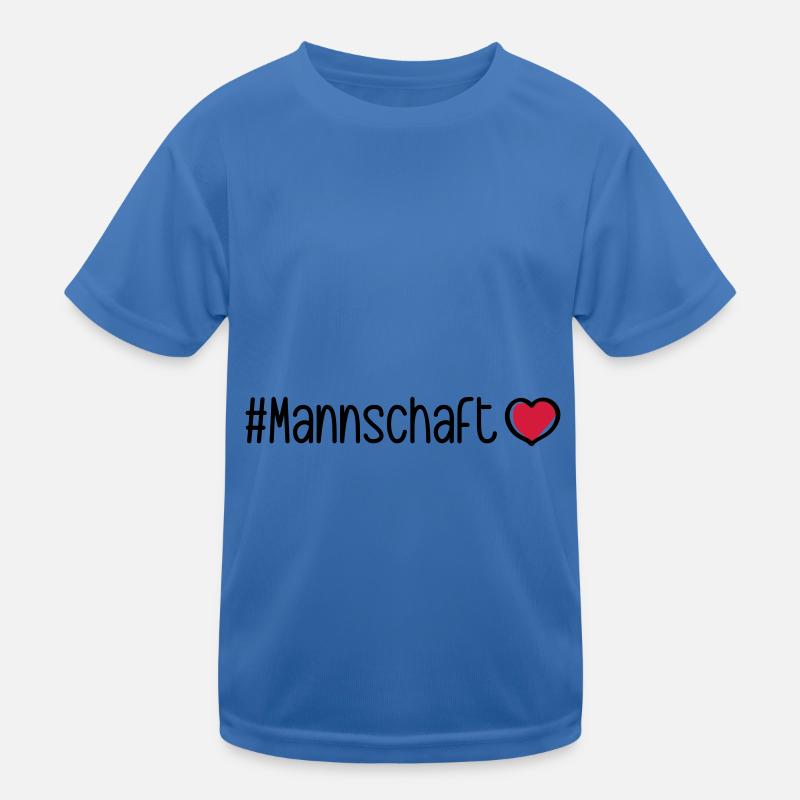 Mannschaft Herz Kinder Funktions-T-Shirt