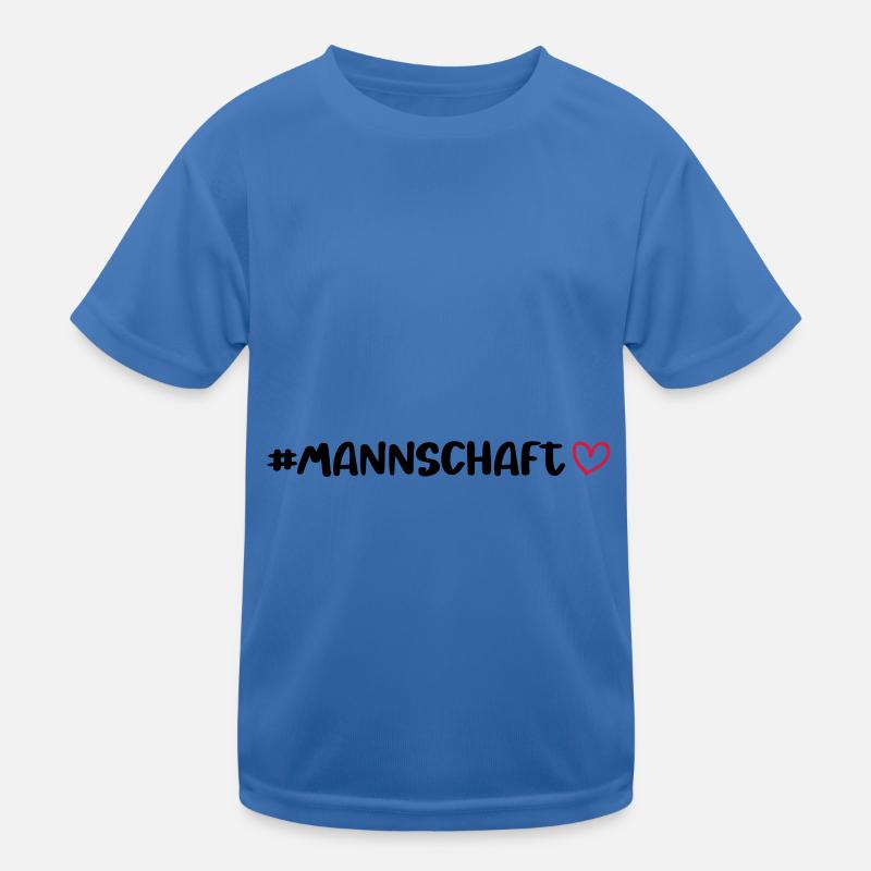Mannschaft Herz Kinder Funktions-T-Shirt