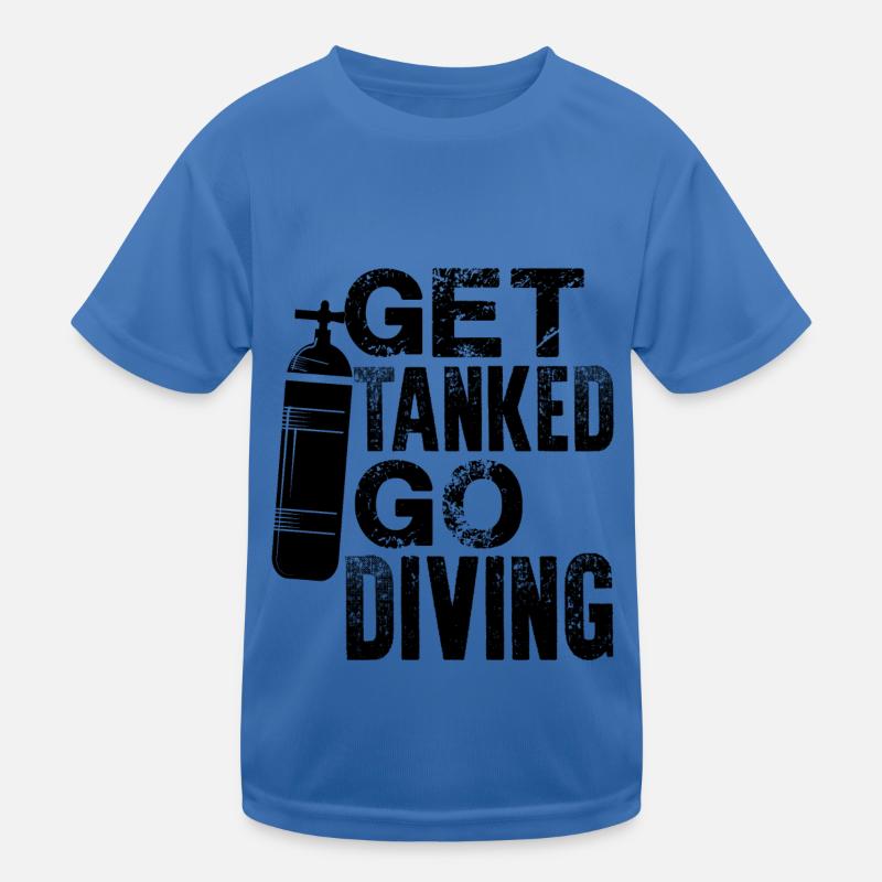 Diving under water Kids Functional T-Shirt