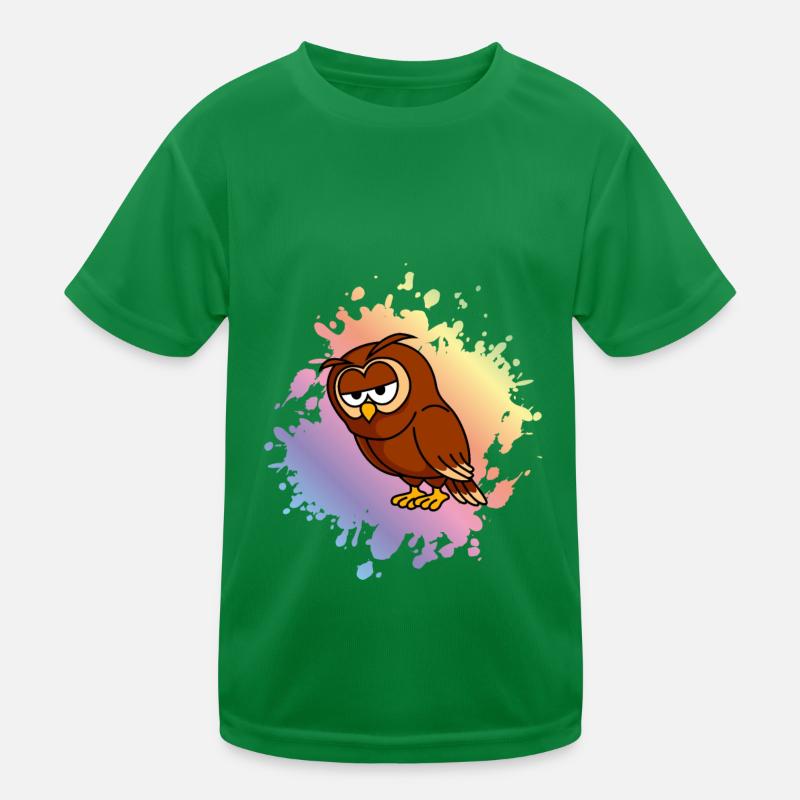 Owl Comic Kids Functional T-Shirt