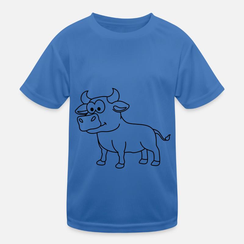 Taureau Comic Animal T-shirt sport Enfant