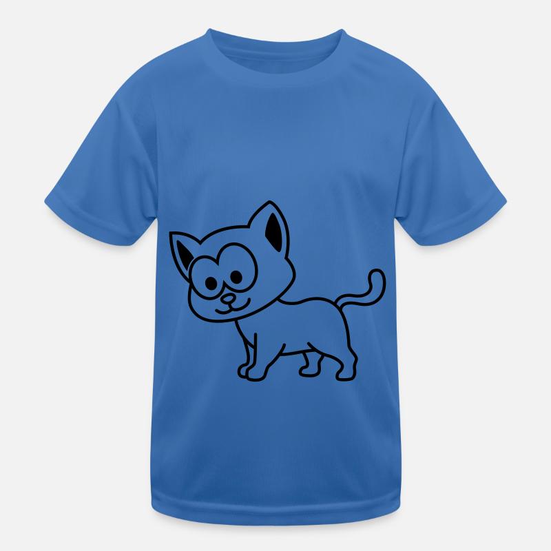 Katze Comic Tier Kinder Funktions-T-Shirt