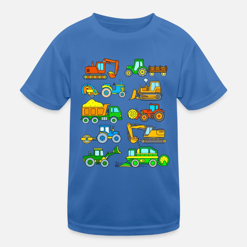 Bagger Traktor Kinder Kinder Funktions-T-Shirt