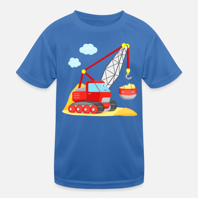 Kran Bagger Kinder Funktions-T-Shirt