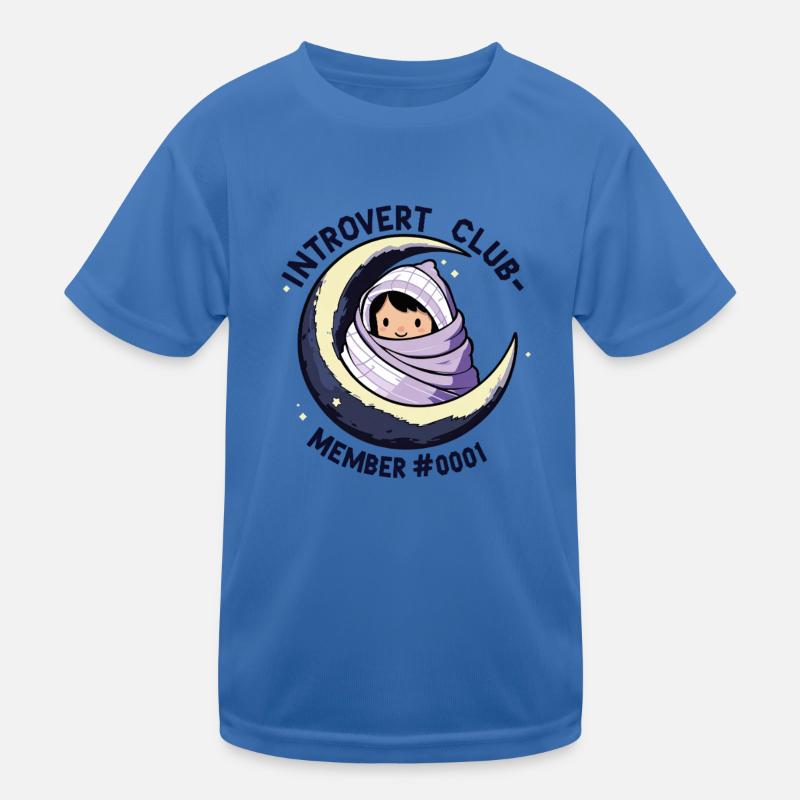 Introverti Club - Conception de lune douillette pour l’intro T-shirt sport Enfant