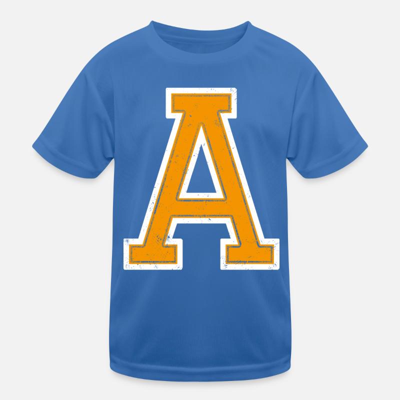 A - Lettre / Style collégial T-shirt sport Enfant