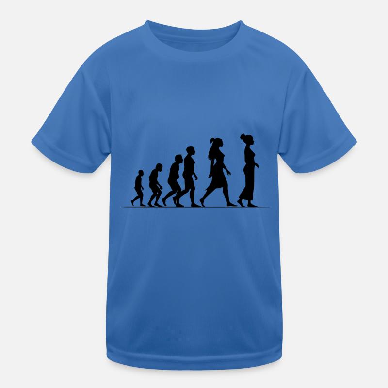 Feministische Evolution Kinder Funktions-T-Shirt