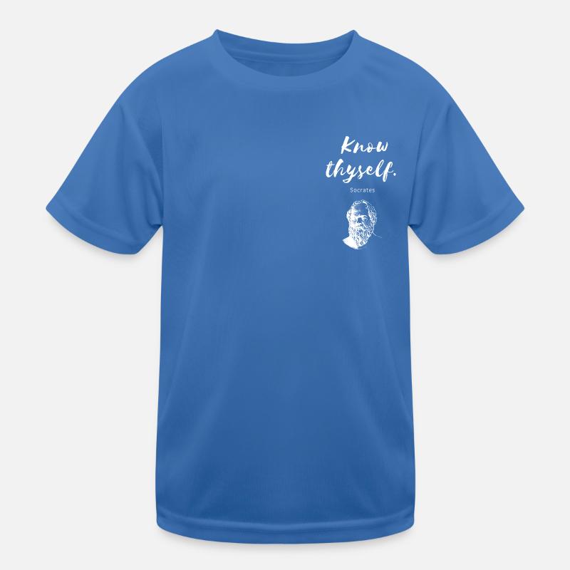 Know tyself Socrates Kids Functional T-Shirt