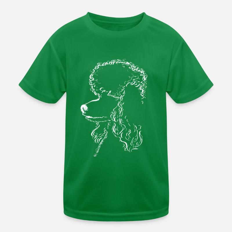 Miniatur Poodle Profil Illustration for Small Kinder Funktions-T-Shirt