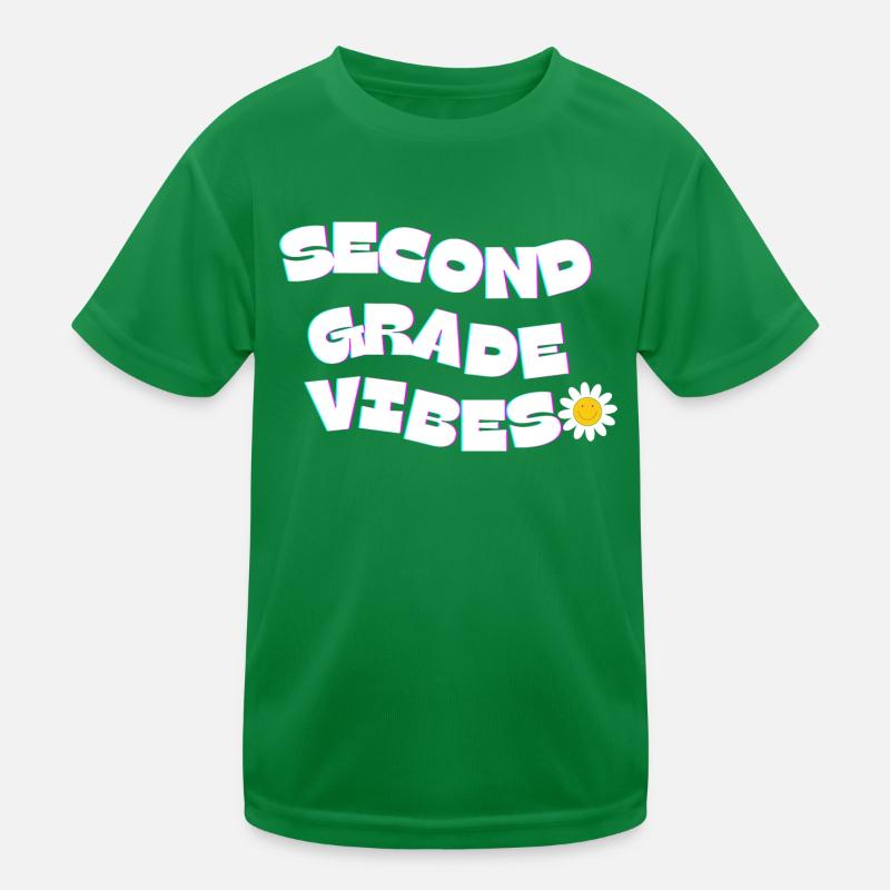 Second Grade Vibes Kids Functional T-Shirt