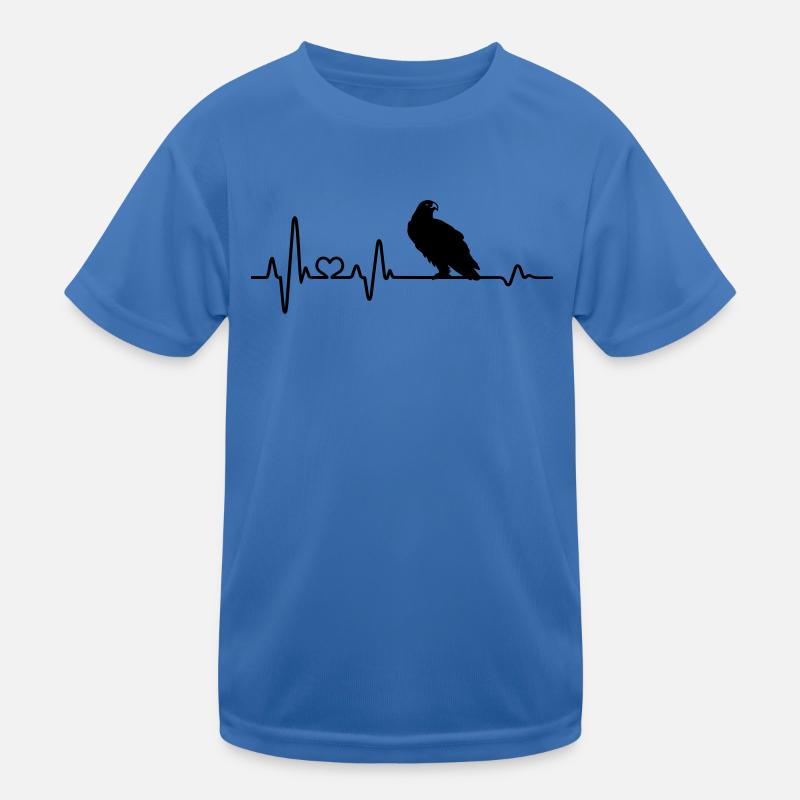 Battements de coeur Aigle Rapace ECG T-shirt sport Enfant