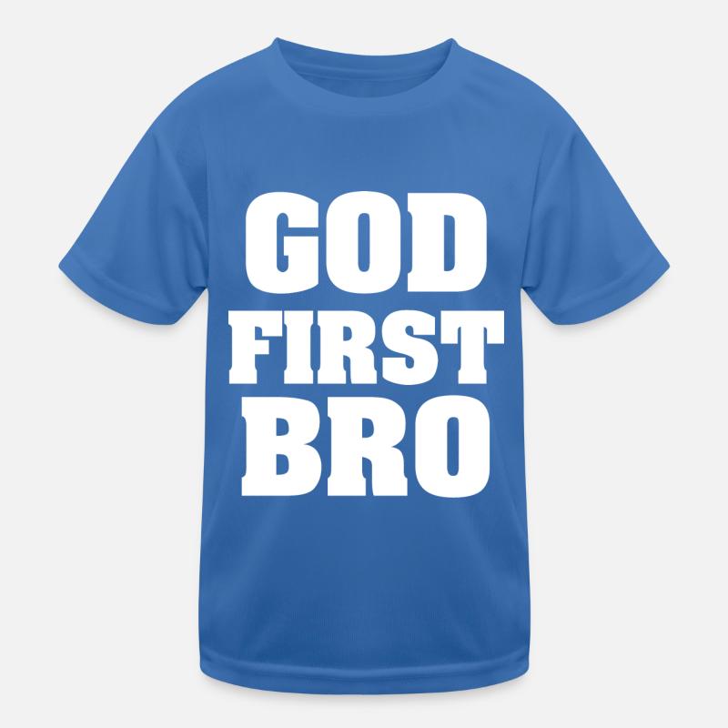 God first bro Kids Functional T-Shirt