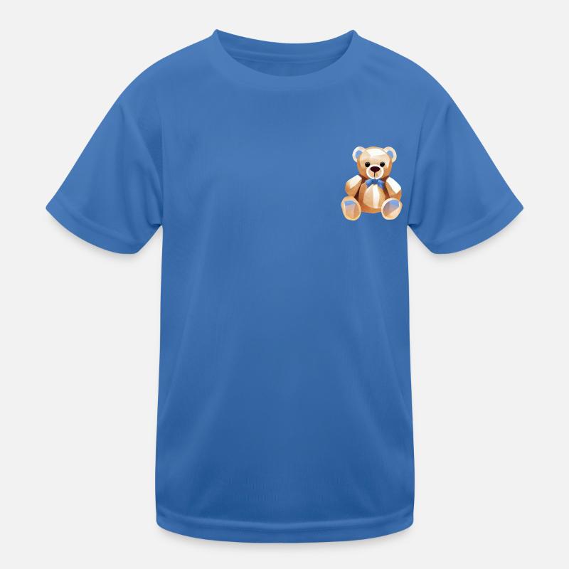 TEDDY BEAR - TEDDYBÄR - KUSCHELBÄR - PLÜSCHBÄR - Kinder Funktions-T-Shirt - Königsblau