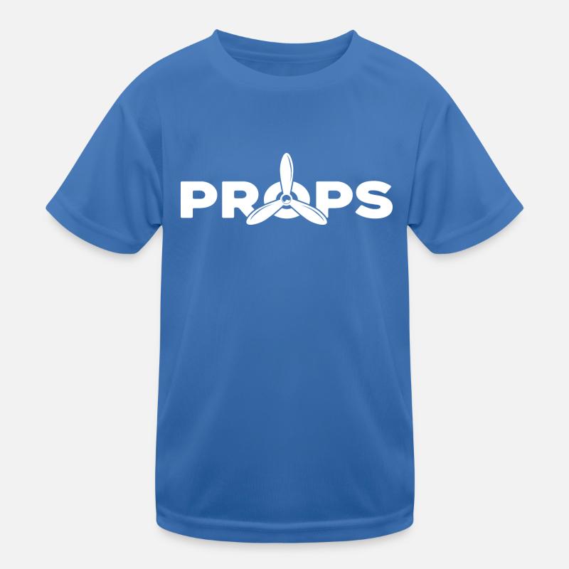 Pilot fliegt Propeller-Flugzeug Flugstunde Kinder Funktions-T-Shirt