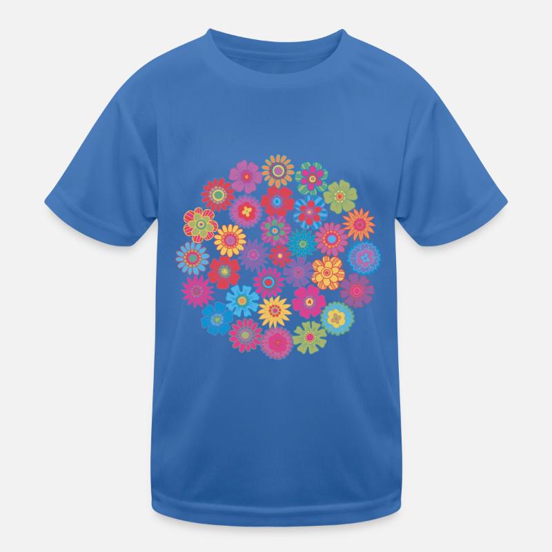 Flower Circle Kids Functional T-Shirt