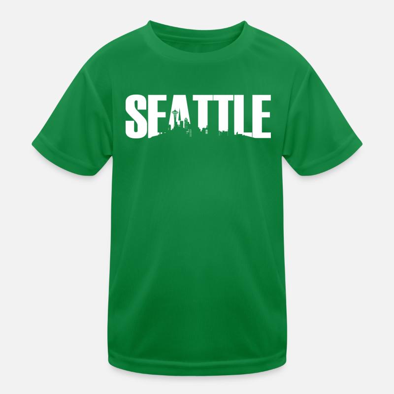 SEATTLE, Washington, USA, Skyline Kinder Funktions-T-Shirt