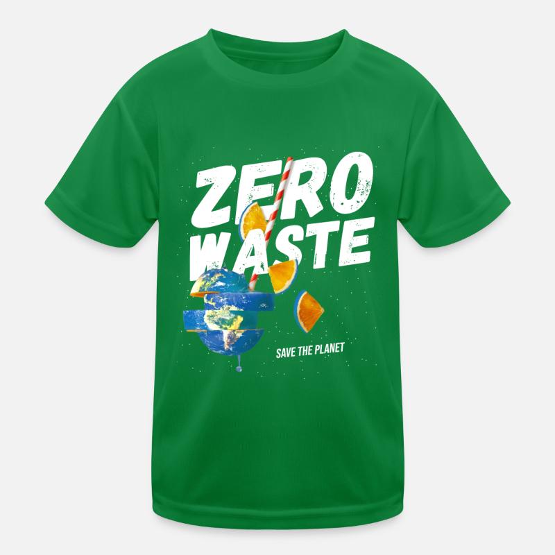 Null Abfall, es gibt keinen Planeten B, Erde, Klima C Kinder Funktions-T-Shirt