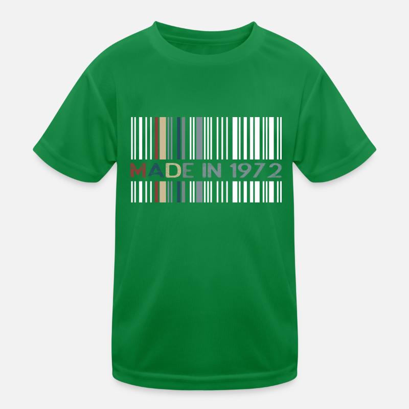 Barcode 1972 Kinder Funktions-T-Shirt