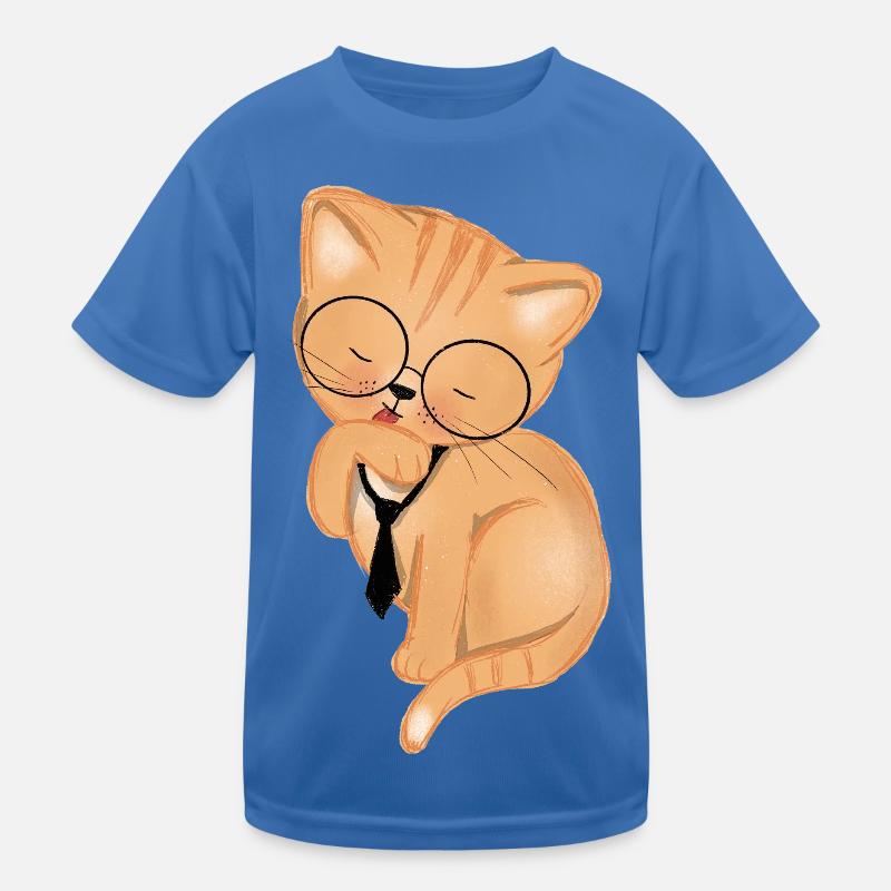 Chat de bureau avec cravate T-shirt sport Enfant