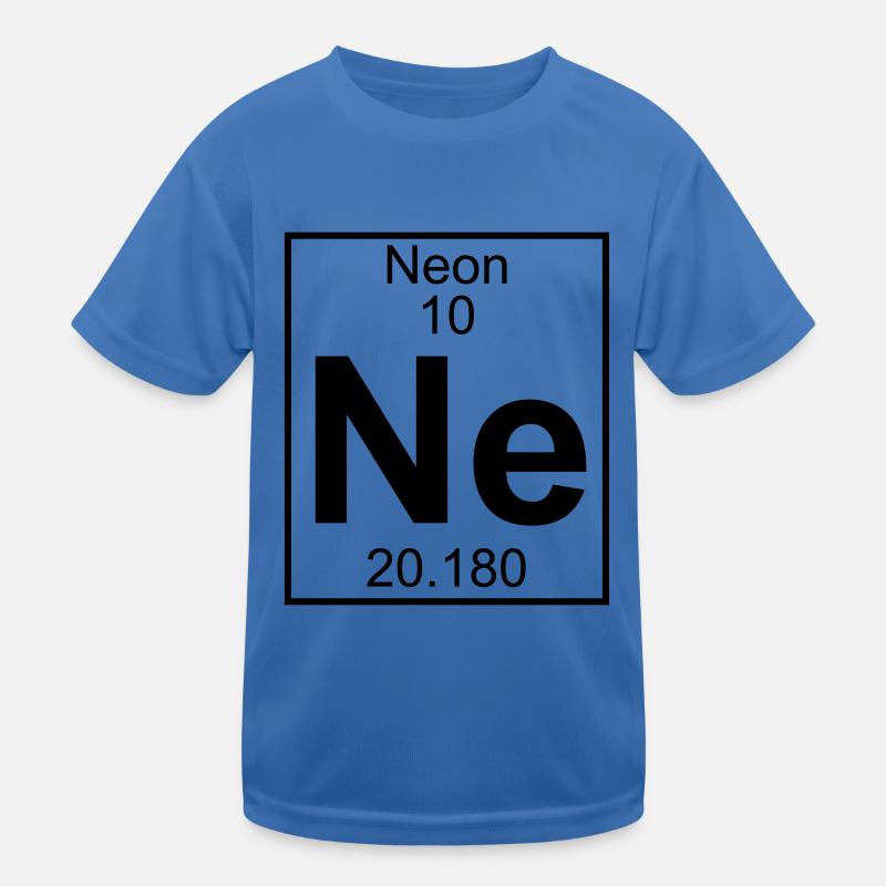 Neon (Ne) (element 10) - Kids Functional T-Shirt - royal blue