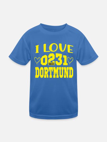 I Love Dortmund: Dortmund Fan-Ich bin Dormund Fan - Kinder Funktions-T-Shirt - Königsblau