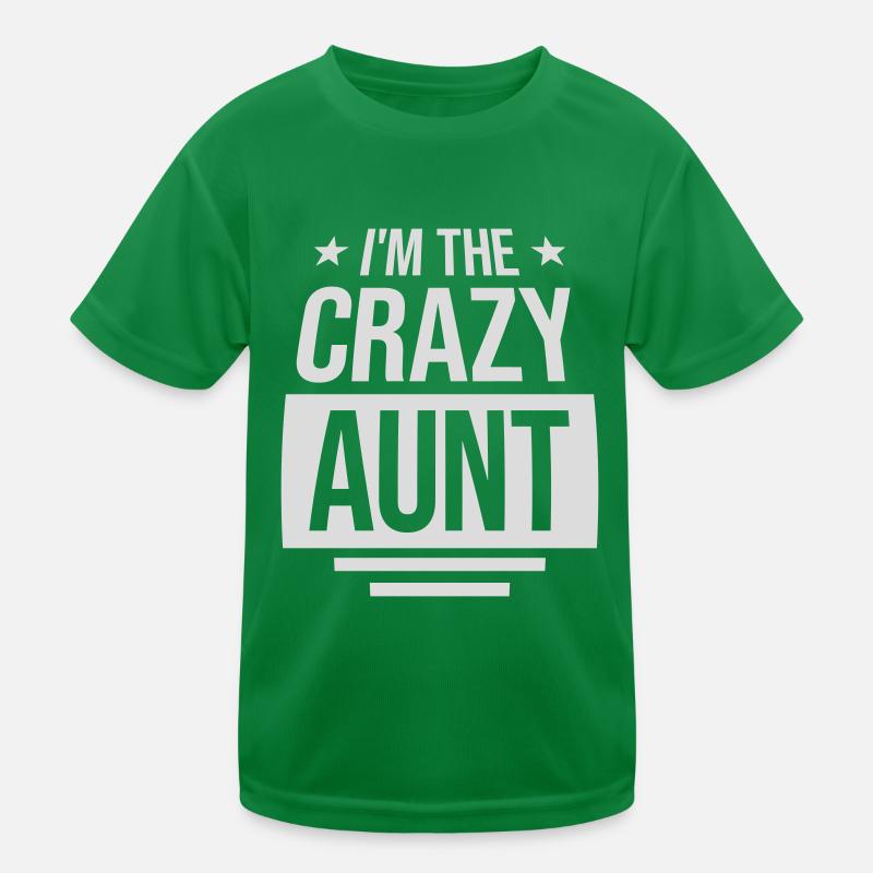 à The Crazy Aunt T-shirt sport Enfant