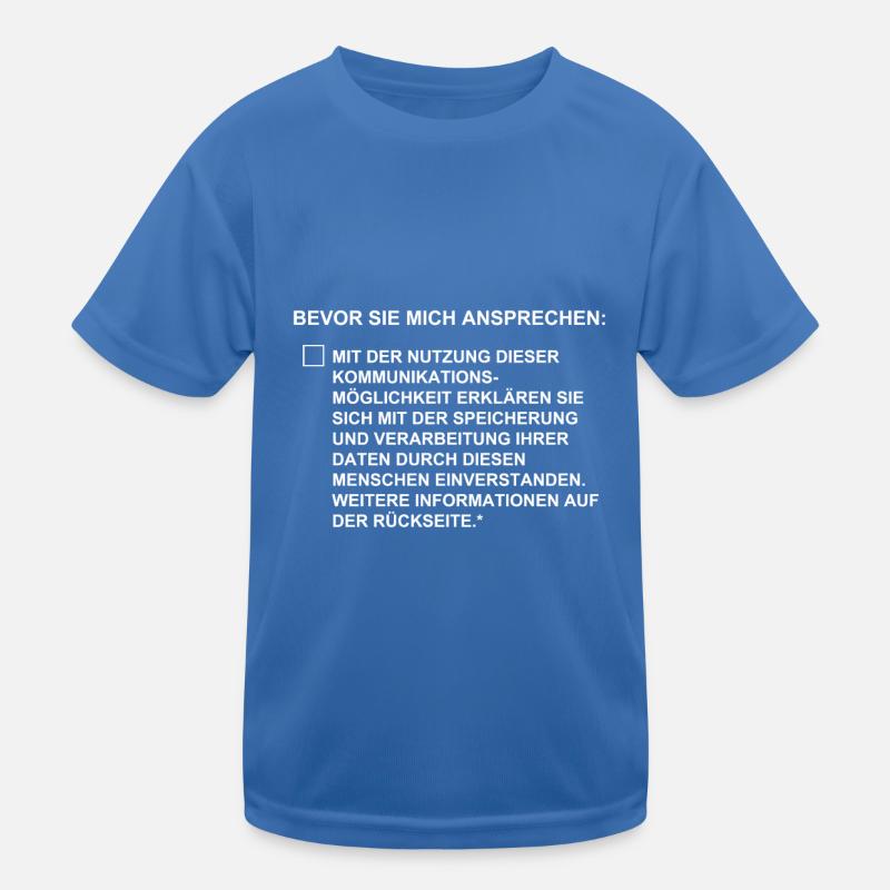 DSGVO Checkbox Kinder Funktions-T-Shirt