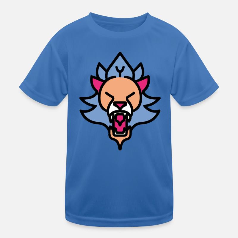 Brüllender Löwe Kinder Funktions-T-Shirt