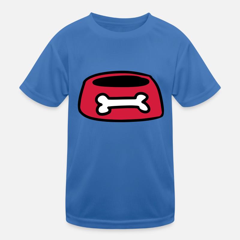 Futternapf Hundenapf Knochen Geschenkidee Hunde Kinder Funktions-T-Shirt
