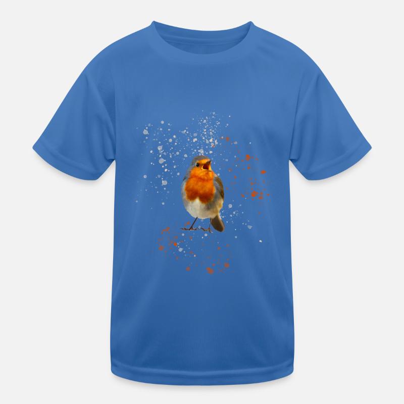 cute chirping robin Robin Kids Functional T-Shirt