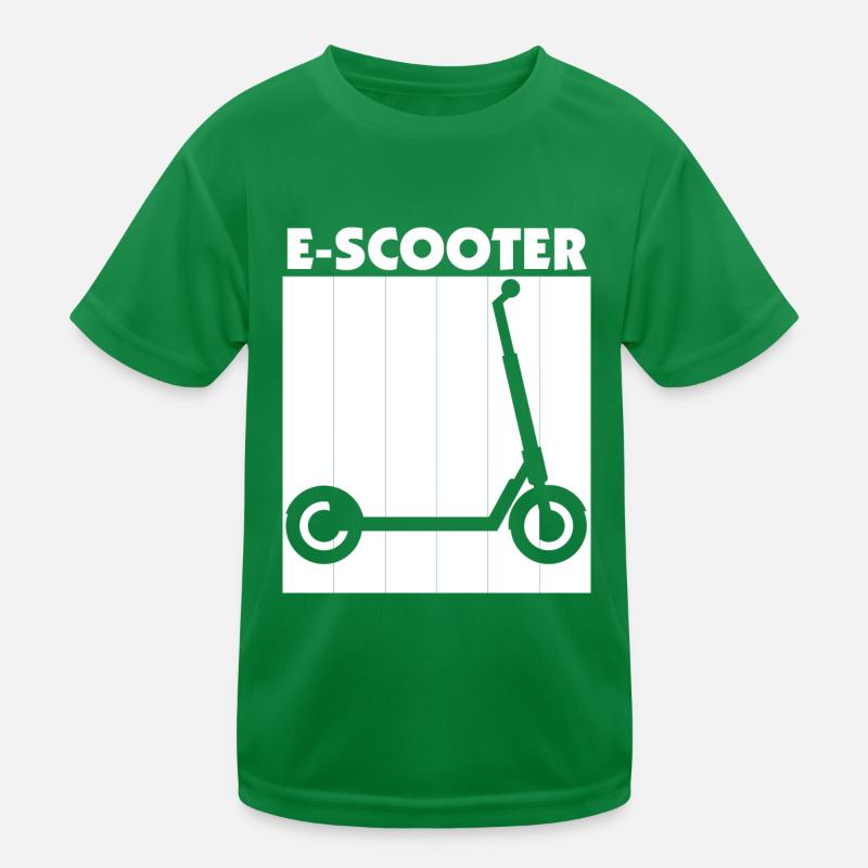 E-Scooter Roller Kinder Funktions-T-Shirt