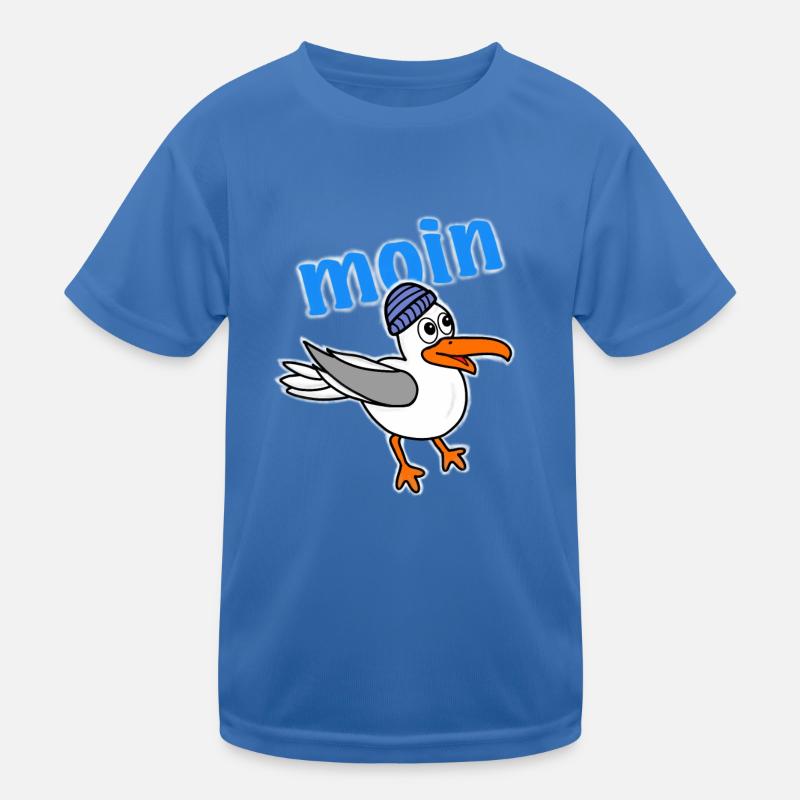 Möwe sagt moin Kinder Funktions-T-Shirt