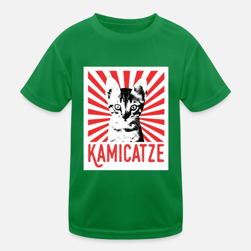 Kamicatze süße Katze cat grumpy cat katzen Katzen Kinder Funktions-T-Shirt