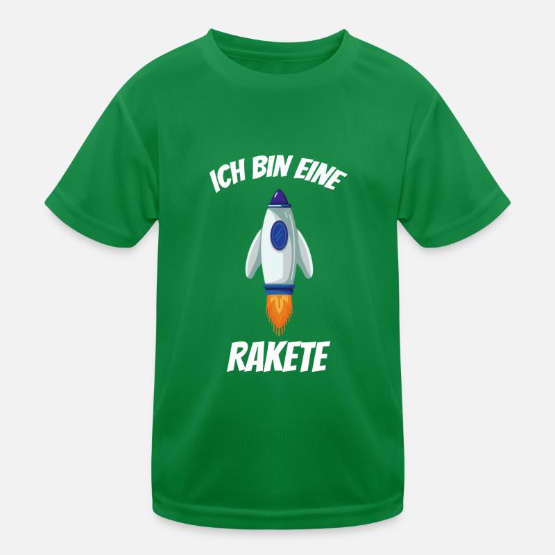 Ich bin eine Rakete Kinder Funktions-T-Shirt