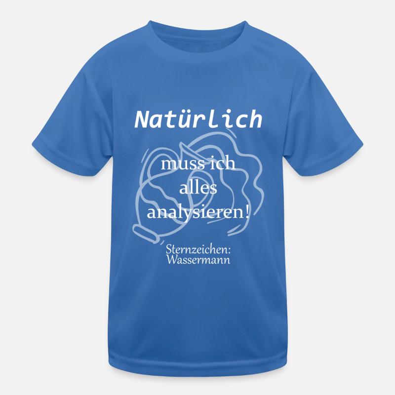 Sternzeichen Wassermann Horsokop Lustig Geschenk Kinder Funktions-T-Shirt
