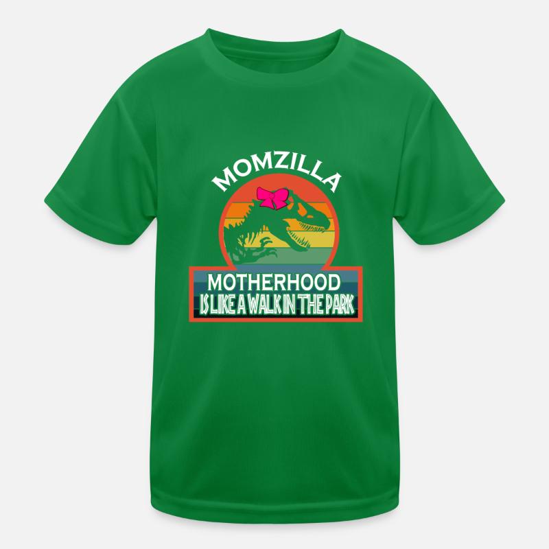 La maternité de Momzilla comme une promenade dans le parc T-shirt sport Enfant