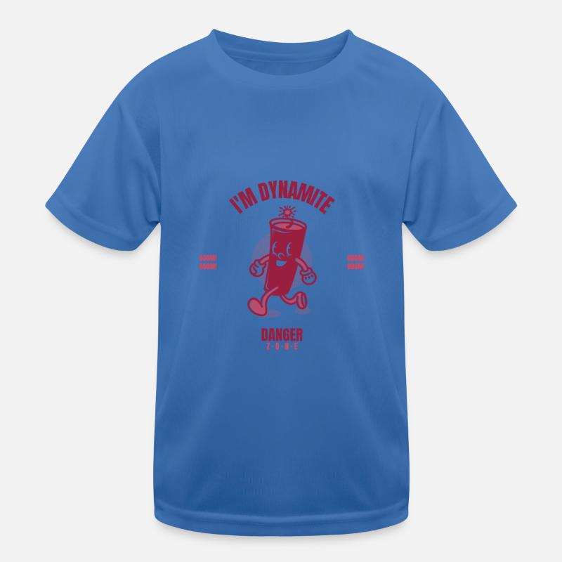 Ich bin Dynamit Gefahren Zone BOOM BOOM Kinder Funktions-T-Shirt