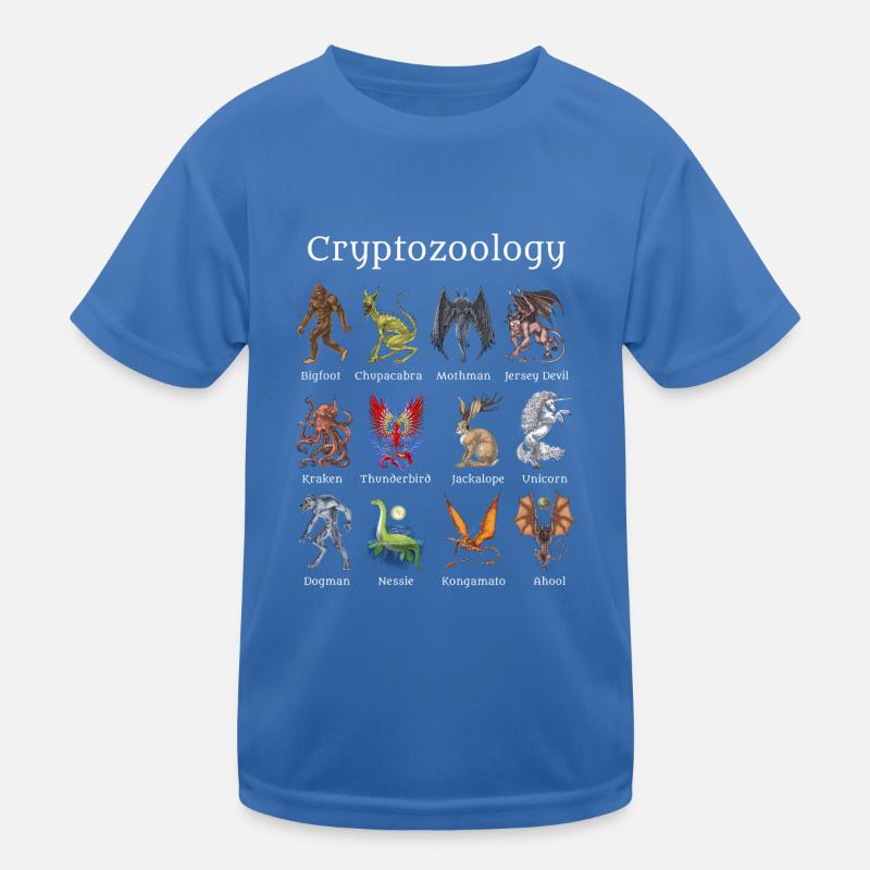 Cryptozoology Creatures Kids Functional T-Shirt