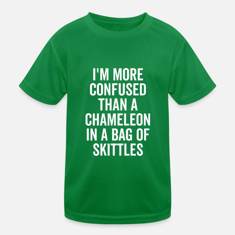 Je suis plus confus qu’un caméléon dans un sac T-shirt sport Enfant