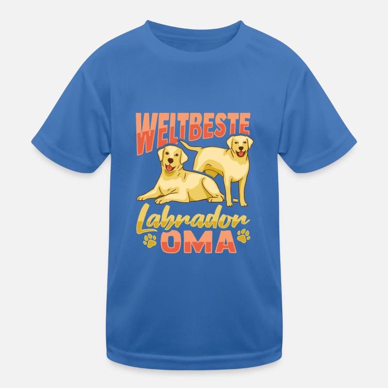 Weltbeste Labrador Oma Design Hundehalter Oma Kinder Funktions-T-Shirt
