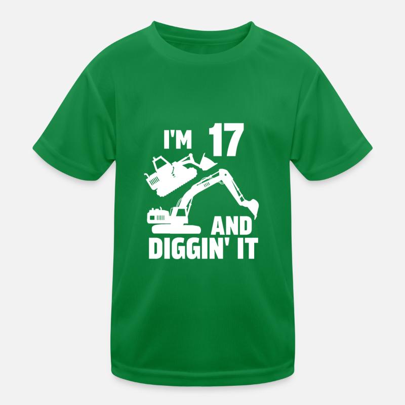 Ich bin 17 und Diggin' It Kinder Funktions-T-Shirt