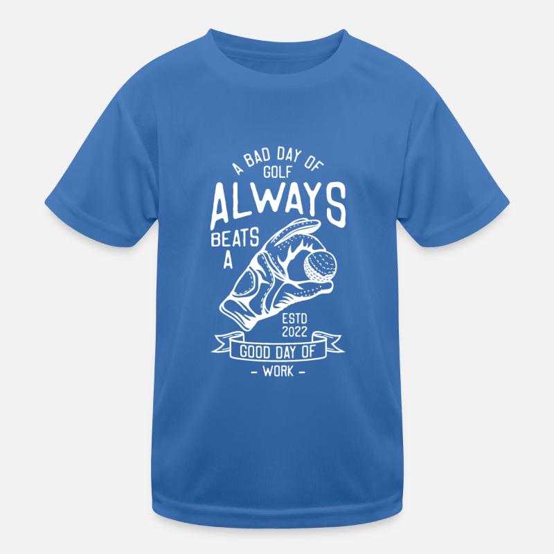 golf beats work Kinder Funktions-T-Shirt